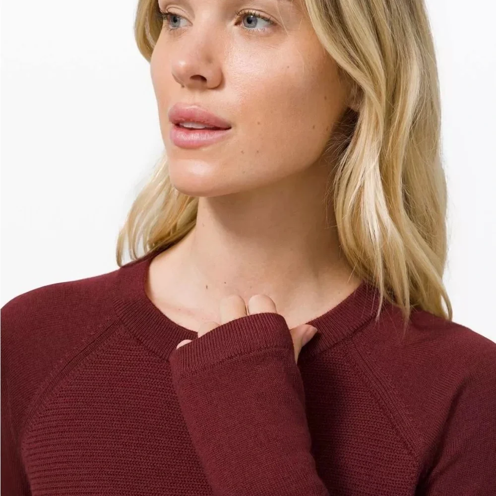 lululemon athletica Burgundy Sweater - Picture 3 of 11